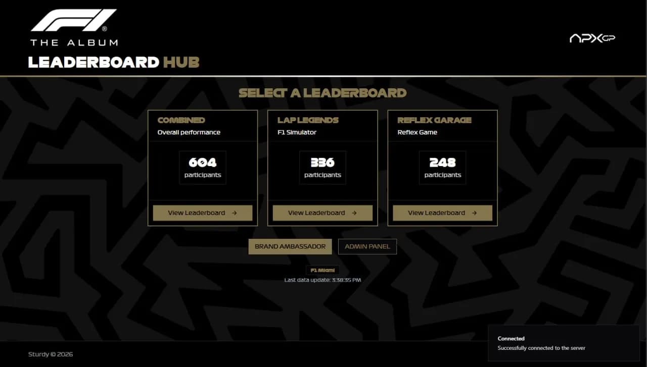 F1 Miami 2025 — "The Move" Album Release Popup screenshot 3