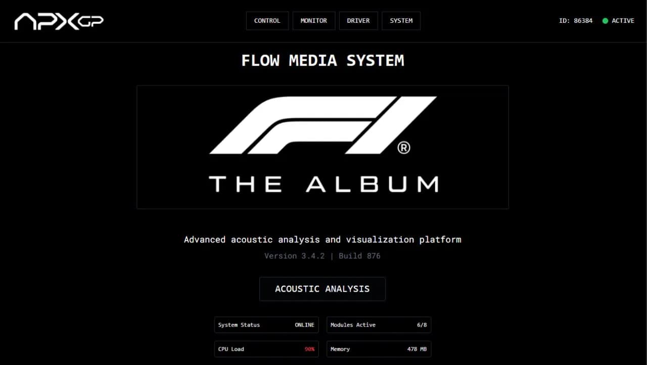 F1 Miami 2025 — "The Move" Album Release Popup