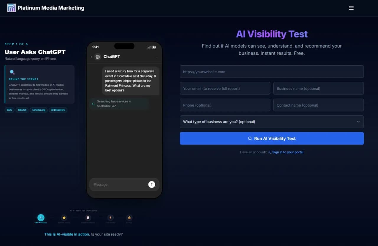 GEO Platform & Platinum Voice AI
